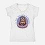The Queen Of Dungeons-Womens-V-Neck-Tee-glitchygorilla