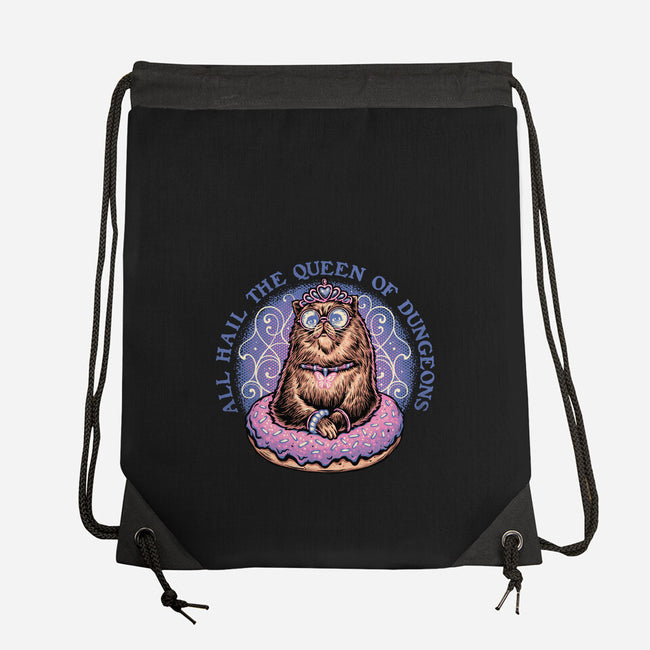 The Queen Of Dungeons-None-Drawstring-Bag-glitchygorilla