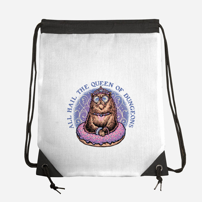 The Queen Of Dungeons-None-Drawstring-Bag-glitchygorilla