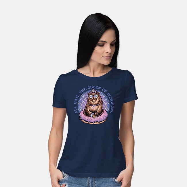 The Queen Of Dungeons-Womens-Basic-Tee-glitchygorilla