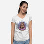 The Queen Of Dungeons-Womens-V-Neck-Tee-glitchygorilla