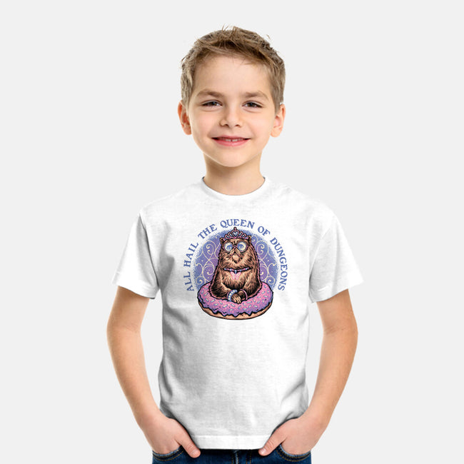The Queen Of Dungeons-Youth-Basic-Tee-glitchygorilla