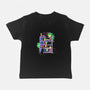 Rainbow Bookshelf Cats-Baby-Basic-Tee-tobefonseca