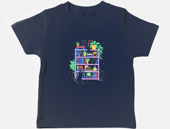 Rainbow Bookshelf Cats
