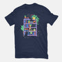 Rainbow Bookshelf Cats-Mens-Premium-Tee-tobefonseca