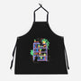 Rainbow Bookshelf Cats-Unisex-Kitchen-Apron-tobefonseca