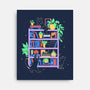 Rainbow Bookshelf Cats-None-Stretched-Canvas-tobefonseca