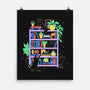 Rainbow Bookshelf Cats-None-Matte-Poster-tobefonseca