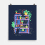 Rainbow Bookshelf Cats-None-Matte-Poster-tobefonseca