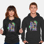 Rainbow Bookshelf Cats-Unisex-Pullover-Sweatshirt-tobefonseca