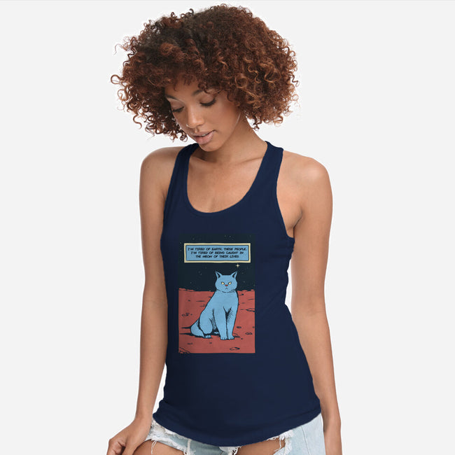 I'm Tired Of Earth-Womens-Racerback-Tank-tobefonseca