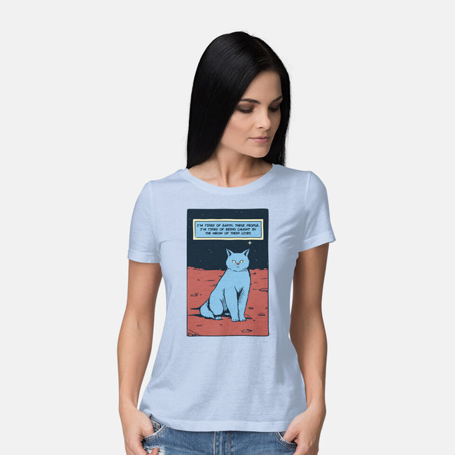 I'm Tired Of Earth-Womens-Basic-Tee-tobefonseca