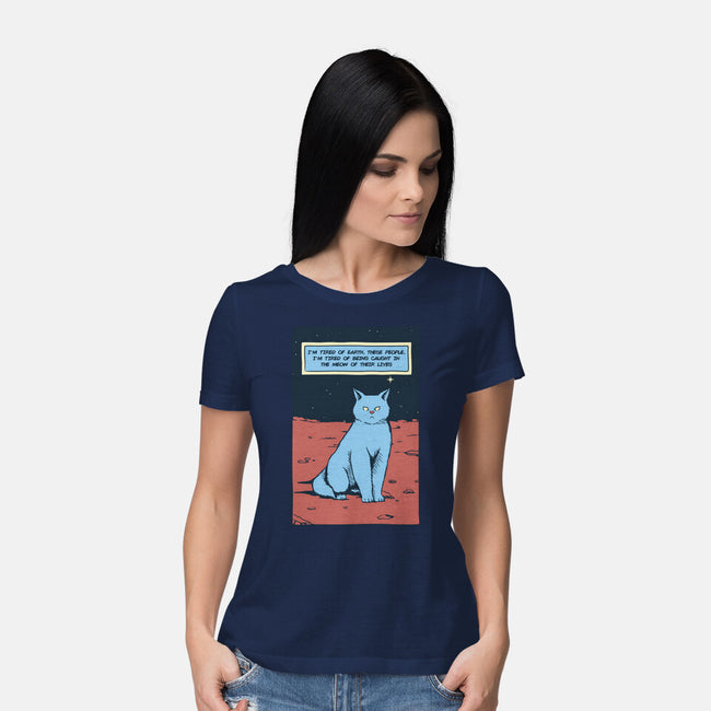 I'm Tired Of Earth-Womens-Basic-Tee-tobefonseca