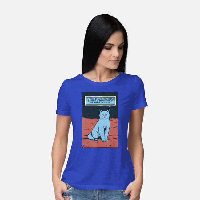 I'm Tired Of Earth-Womens-Basic-Tee-tobefonseca