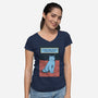 I'm Tired Of Earth-Womens-V-Neck-Tee-tobefonseca