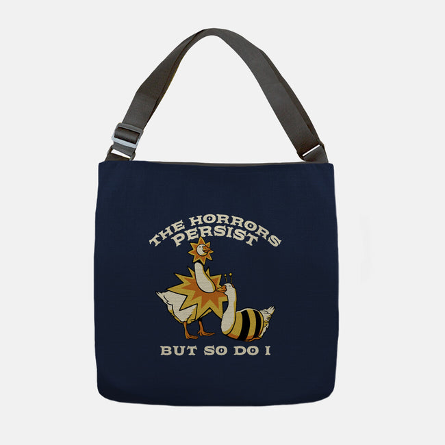 The Horrors Persist But So Do I-None-Adjustable Tote-Bag-tobefonseca