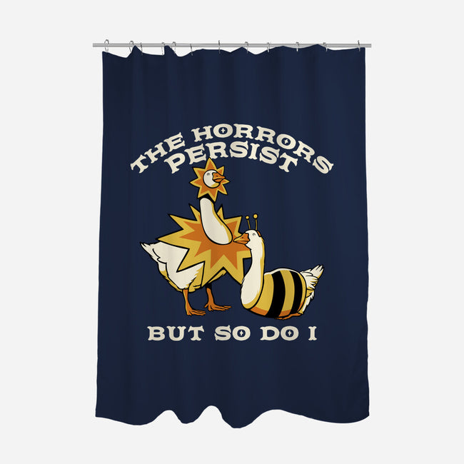 The Horrors Persist But So Do I-None-Polyester-Shower Curtain-tobefonseca