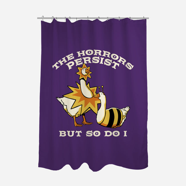 The Horrors Persist But So Do I-None-Polyester-Shower Curtain-tobefonseca