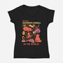 Dangerous Animals That Choose Violence-Womens-V-Neck-Tee-tobefonseca