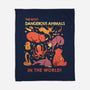 Dangerous Animals That Choose Violence-None-Fleece-Blanket-tobefonseca