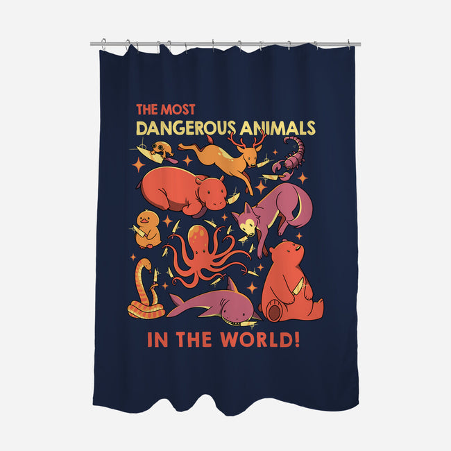 Dangerous Animals That Choose Violence-None-Polyester-Shower Curtain-tobefonseca