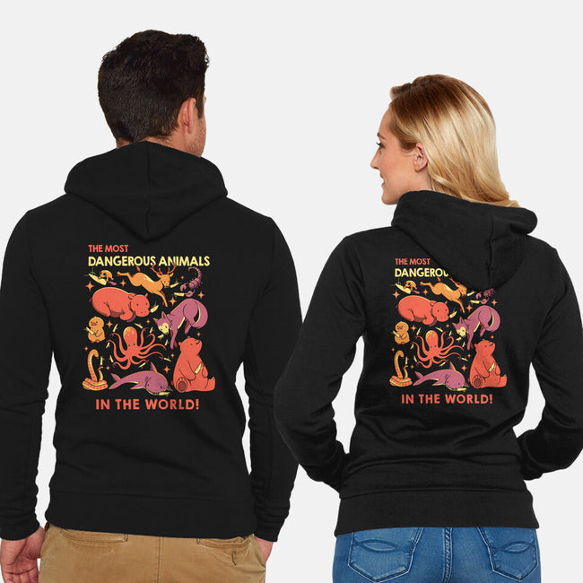 Dangerous Animals That Choose Violence-Unisex-Zip-Up-Sweatshirt-tobefonseca