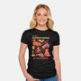 Dangerous Animals That Choose Violence-Womens-Fitted-Tee-tobefonseca