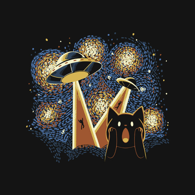 Alien Invasion Cat Scream-Womens-Racerback-Tank-tobefonseca