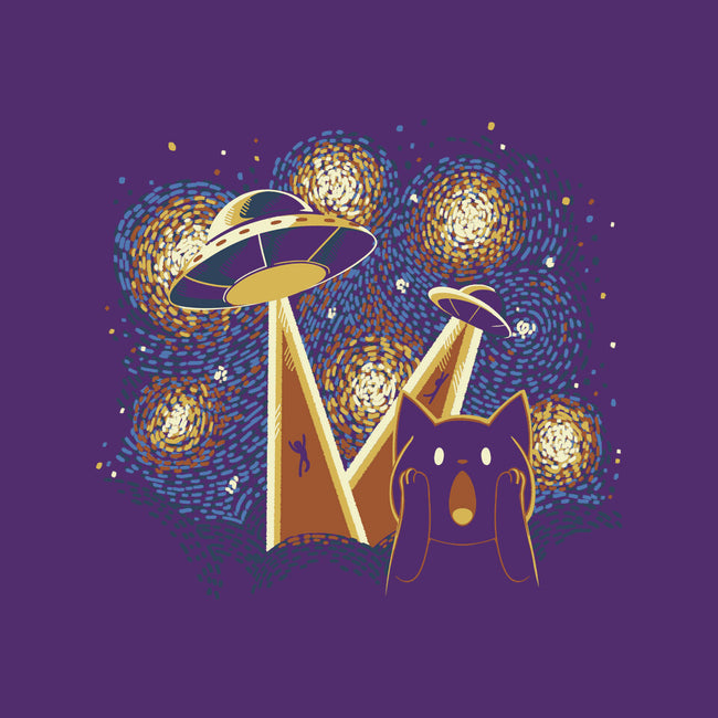 Alien Invasion Cat Scream-None-Drawstring-Bag-tobefonseca