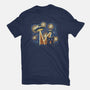 Alien Invasion Cat Scream-Mens-Heavyweight-Tee-tobefonseca