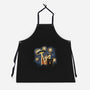 Alien Invasion Cat Scream-Unisex-Kitchen-Apron-tobefonseca