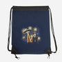 Alien Invasion Cat Scream-None-Drawstring-Bag-tobefonseca