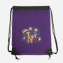Alien Invasion Cat Scream-None-Drawstring-Bag-tobefonseca