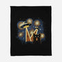 Alien Invasion Cat Scream-None-Fleece-Blanket-tobefonseca