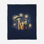 Alien Invasion Cat Scream-None-Fleece-Blanket-tobefonseca