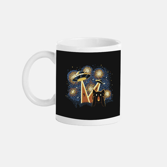 Alien Invasion Cat Scream-None-Mug-Drinkware-tobefonseca