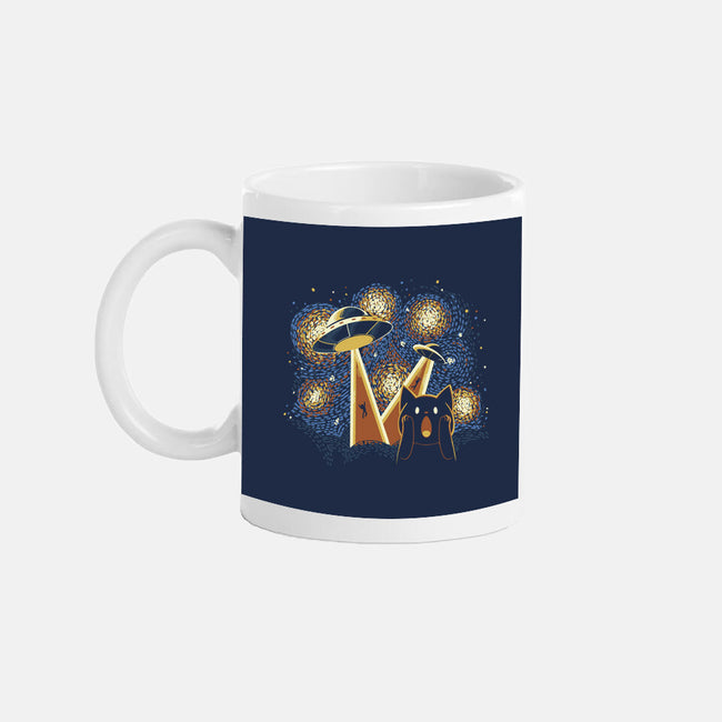 Alien Invasion Cat Scream-None-Mug-Drinkware-tobefonseca