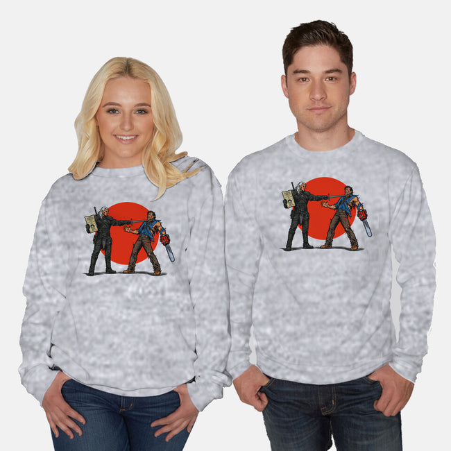 Evil Dead Or Alive-Unisex-Crew Neck-Sweatshirt-AndreusD