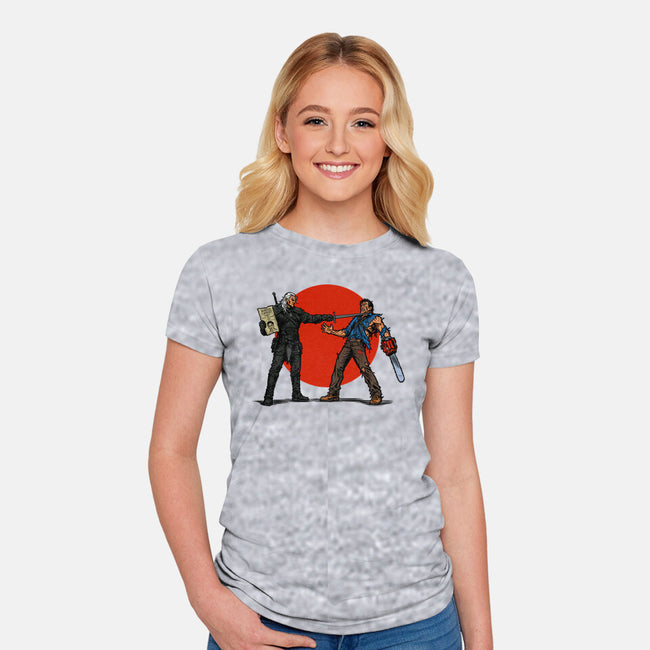 Evil Dead Or Alive-Womens-Fitted-Tee-AndreusD