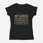 Less Active Lifestyle-Womens-V-Neck-Tee-Popnotic