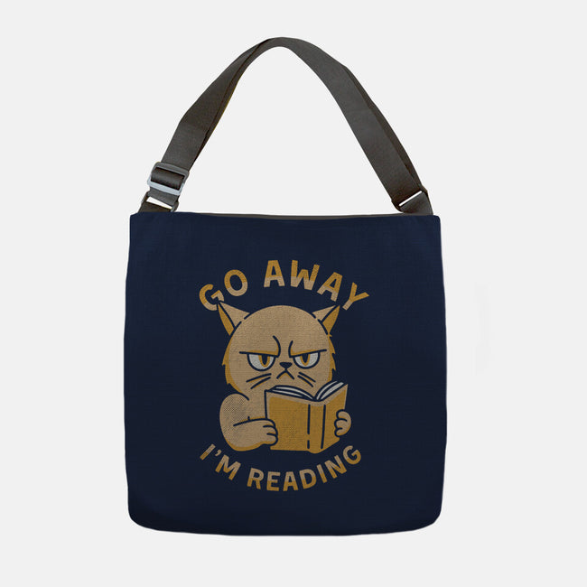 Go Away I'm Reading-None-Adjustable Tote-Bag-brunopires
