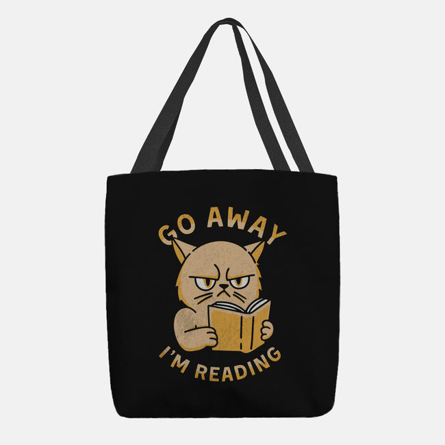 Go Away I'm Reading-None-Basic Tote-Bag-brunopires