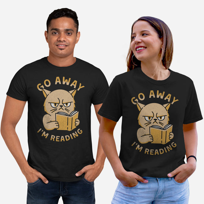 Go Away I'm Reading-Unisex-Basic-Tee-brunopires