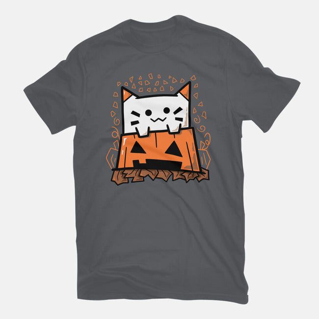 Pumpkin Cat Meow-Mens-Basic-Tee-bloomgrace28