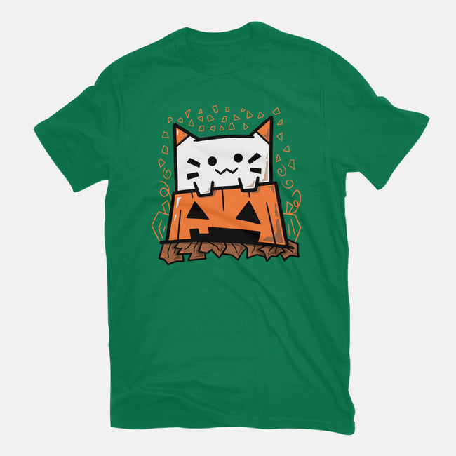 Pumpkin Cat Meow-Mens-Basic-Tee-bloomgrace28