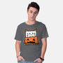 Pumpkin Cat Meow-Mens-Basic-Tee-bloomgrace28