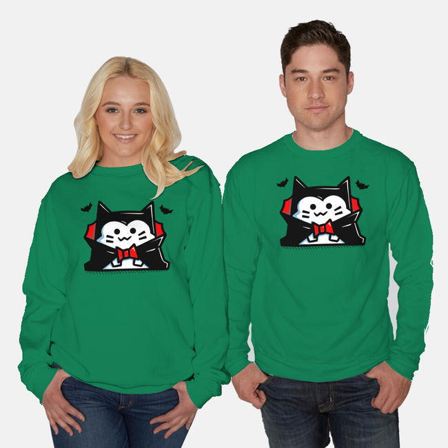 Vamp Cat-Unisex-Crew Neck-Sweatshirt-bloomgrace28