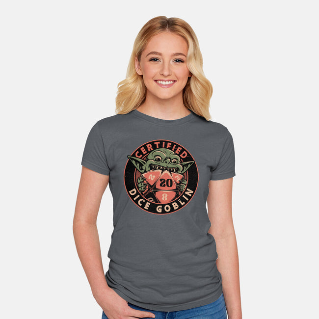 RPG Goblin Dice-Womens-Fitted-Tee-Studio Mootant
