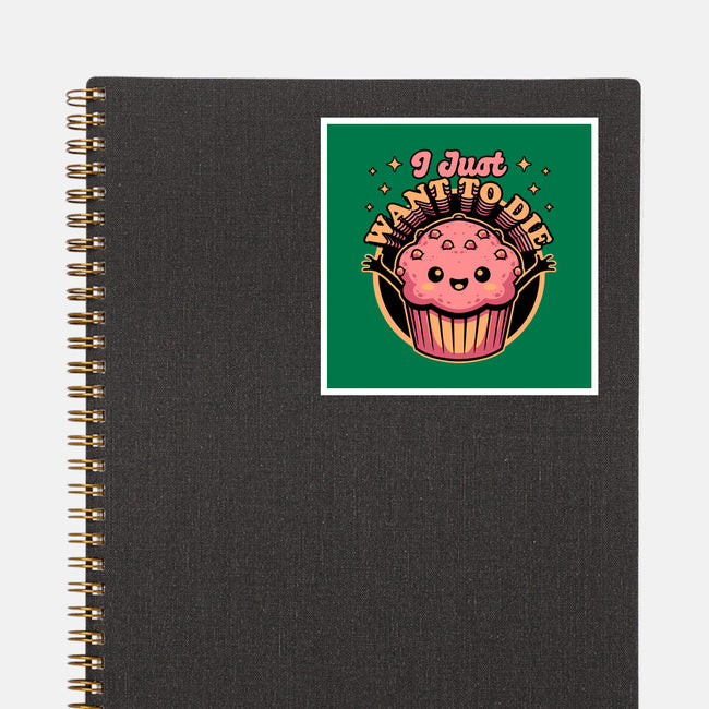 Muffin Dark Humor-None-Glossy-Sticker-Studio Mootant