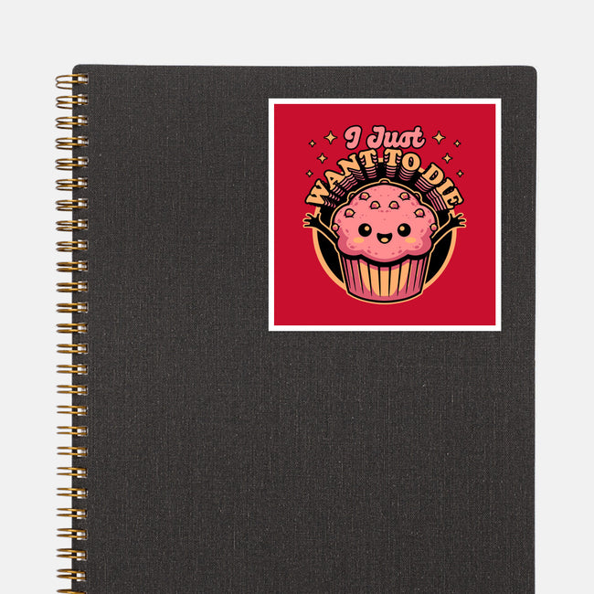 Muffin Dark Humor-None-Glossy-Sticker-Studio Mootant